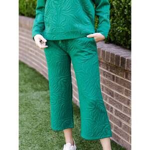NEW MARY SQUARE lula flared crop pants in pine